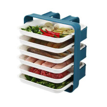 Griglia resistente per la preparazione di verdure, organizer salvaspazio per la cucina, piatto multifunzionale per la preparazione di ingredienti per