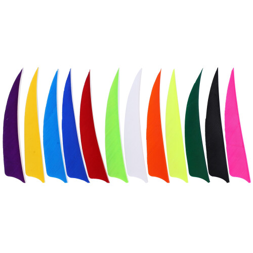 Αληθινά Φτερά Fletching Arrow Vanes Φτερά Δεξιάς Πτέρυγας με Πολλαπλές Επιλογές Χρώματος