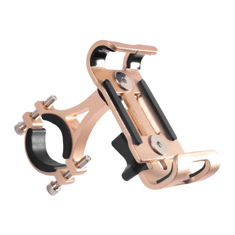 Versatile Aluminum Phone Holder With- 360 Degree Rotation Golden 7704000455466