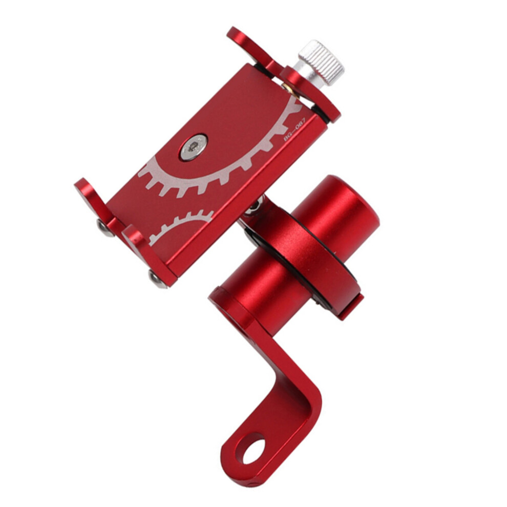 Motorcycle Aluminum Phone Holder Scooter Bike Handlebar- Red 7704000455855