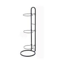 Robusto porta palloni con ripiano a 3 livelli e design verticale salvaspazio per riporre palloni da basket. Struttura multistrato in ferro