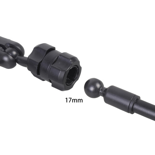 5.8cm Plastic Extension Arm Double 17mm Ball Head 360 1