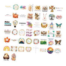 50Pcs Creative Sticker Decals Sheets Set Motivational Cartoon