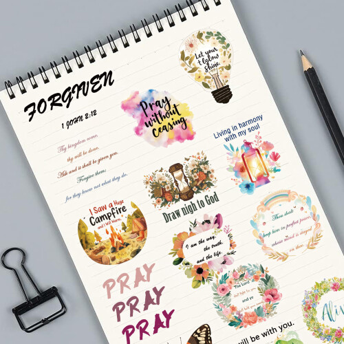 50Pcs Creative Sticker Decals Sheets Set Motivational Cartoon 1