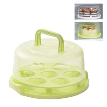 Contenitore per torte con maniglia portatile, contenitore per conservare torte con coperchio antipolvere, coperchio trasparente con maniglia