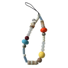Perlen-Handy-Lanyard, modischer Handy-Charm-Gurt,-weiße Perlen