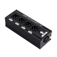 Gebalanceerde geluidssplitter 1 Ingang 4 Uitgang Geluidssplitter