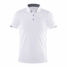 (White, 3XL) Casual Sports Quick-drying Lapel Short-sleeved POLO Shirt Cycling Suit Fitness Suit For Men Own Brand