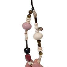 Bracelet décoratif pour téléphone portable,-des perles roses