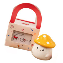 Tasse en céramique en-coffret cadeau manche champignon jaune