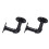 Βαρέως τύπου βιομηχανικοί γάντζοι σωλήνων, ματ μαύροι βαρέως τύπου γάντζοι για 7