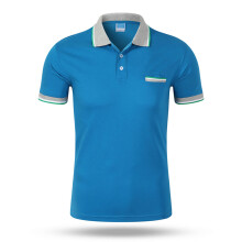(CSJD001404, XL) Men's POLO Shirts With Color Collar Short Sleeved top Team Uniform Work Clothes Orange Purple Other Colors Choose From Own Brand