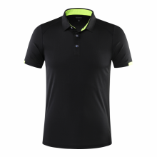 (Black, 3XL) Casual Sports Quick-drying Lapel Short-sleeved POLO Shirt Cycling Suit Fitness Suit For Men Own Brand