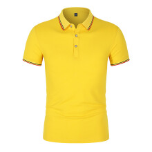 (CSJD001283, L) Men's Spring Summer Polo Shirt With Intercolor Collar and Short Sleeve Customized FashionSlim Fit Breathable Own Brand