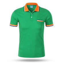 (CSJD001394, XXL) Men's POLO Shirts With Color Collar Short Sleeved top Team Uniform Work Clothes Orange Purple Other Colors Choose From Own Brand