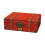 Boîte de rangement en bois, conteneur de bijoux-Médiums rouges 1
