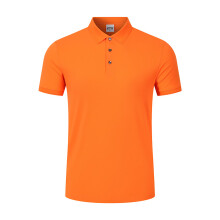 (CSJD001083, XL) Solid Color Men's Short Sleeved Polo Shirts for Spring Summer Breathable Collar Blue Orange Other Colors Choose From Own Brand