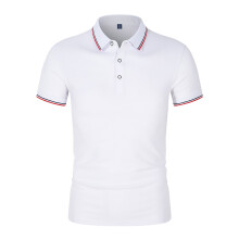 (CSJD001280, XL) Men's Spring Summer Polo Shirt With Intercolor Collar and Short Sleeve Customized FashionSlim Fit Breathable Own Brand