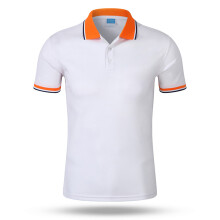 (CSJD001370, XXL) Men's POLO shirt Short Sleeved top Spring Summer Breathable Mesh Collar Orange Purple Other Colors to Choose From Own Brand