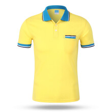 (CSJD001402, 4XL) Men's POLO Shirts With Color Collar Short Sleeved top Team Uniform Work Clothes Orange Purple Other Colors Choose From Own Brand