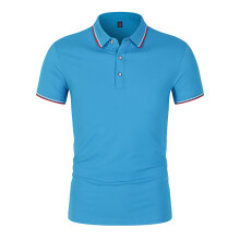 (CSJD001285, M) Men's Spring Summer Polo Shirt With Intercolor Collar and Short Sleeve Customized FashionSlim Fit Breathable Own Brand