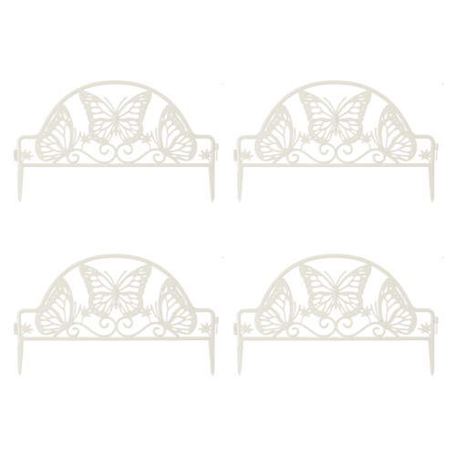Reusable Plastic Partition Panels For Garden-White butterfly