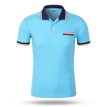 (CSJD001403, XXXL) Men's POLO Shirts With Color Collar Short Sleeved top Team Uniform Work Clothes Orange Purple Other Colors Choose From Own Brand