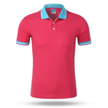 (CSJD001375, S) Men's POLO shirt Short Sleeved top Spring Summer Breathable Mesh Collar Orange Purple Other Colors to Choose From Own Brand