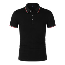 (CSJD001286, XXL) Men's Spring Summer Polo Shirt With Intercolor Collar and Short Sleeve Customized FashionSlim Fit Breathable Own Brand