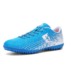 Kids Football Boots Outdoor Soccer Trainers NonSlip Turf Shoes Boys Athletic Sneakers White Blue 111 UK
