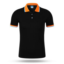 (CSJD001371, XXL) Men's POLO shirt Short Sleeved top Spring Summer Breathable Mesh Collar Orange Purple Other Colors to Choose From Own Brand