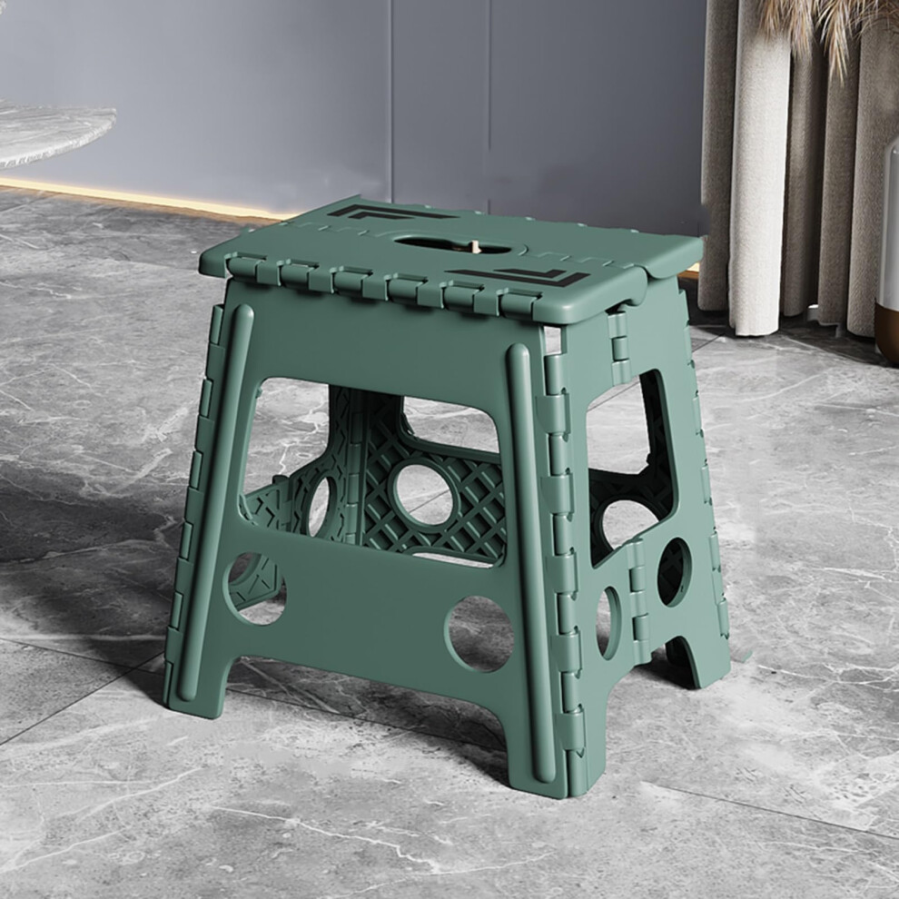 Folding Step Stool For Adults 2Pcs Style 2, Lightweight Nonslip Foldable Plastic With Handle 9323874639192