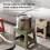 Folding Step Stool for Adults 2PCS Style 2, Lightweight NonSlip Foldable Plastic with Handle 3