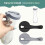 Salad Vinaigrette Cap Replacement Leak Resistant Flexible-Black 7