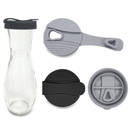 Salad Vinaigrette Cap Replacement Leak Resistant Flexible-Black 2