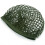 Rede tática para capacete, feita de nylon resistente, compatível com capacetes M1, M35 e M88. Leve e robusta, com alça elástica ajustável para 6