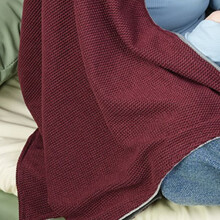 Electric Heated Blanket Fast Heating USB Power-Red maple leaves