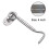 Solid Thick Stainless Steel, Decorative Practical Latches, Easy To Install Cabin Lock For Windows, Low Profile Security With Wide Range Applications, 1