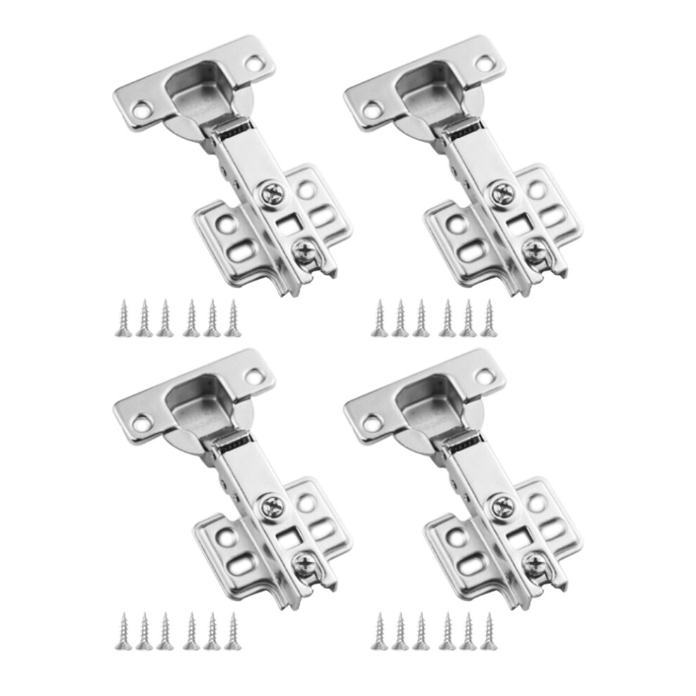 Concealed Hinge, Soft Closing 110 Degree Opening For Frameless Cabinet, Full Overlay Hinge With Nickel Plated Finish Stainless Steel Material, Hydraul 9554910115671
