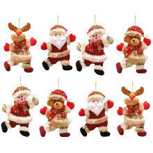 Enfeites encantadores para árvore de Natal, decoração para pendurar, tecido de flanela não tecido, perfeitos para decorações natalinas.
