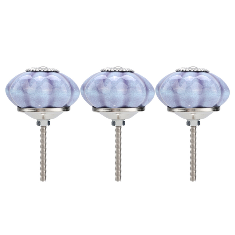 Vintage Style Cabinet Pull Pumpkin Shaped Drawer Knob Handmade Ceramic Premium Material Durable Reliable Stylish Decorative Versatile Application 9554910119167
