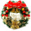 Weihnachtskranz-Girlande, rot, 30 cm, PVC-Gewebedraht, wunderschöner Weihnachtskranz, ideal als Einzugsgeschenk 1