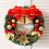 Weihnachtskranz-Girlande, rot, 30 cm, PVC-Gewebedraht, wunderschöner Weihnachtskranz, ideal als Einzugsgeschenk 2