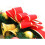 Weihnachtskranz-Girlande, rot, 30 cm, PVC-Gewebedraht, wunderschöner Weihnachtskranz, ideal als Einzugsgeschenk 5