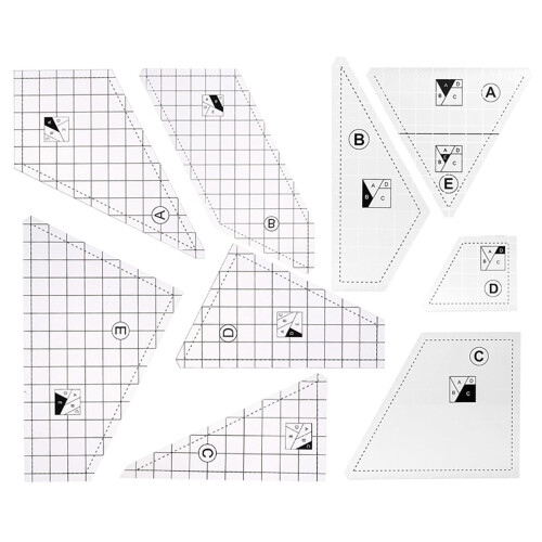 Quilting Ruler Clear Acrylic Patchwork Measuring Tool for Cutting Sewing and Embroidery Ref: 7783 2