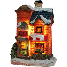 Schneedorfhaus, LED-beleuchtete Weihnachtsdorfhäuser für Winterpartydekoration, dekorative Beleuchtung