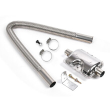 Universal Stainless Steel Car Exhaust Pipe, Durable Replacement Tube for Vehicle and Modification