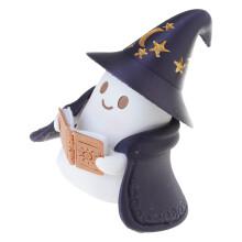 Spookachtige tovenaar leesboek standbeeld licht voor-8,6 inch
