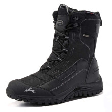 Men's Winter Snow Boots Waterproof NonSlip Warm Mid Calf Outdoor Hiking Shoes Black Size 9