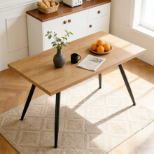 (Oak) 1.2M Wooden Dining Table 4 People Kitchen Tables